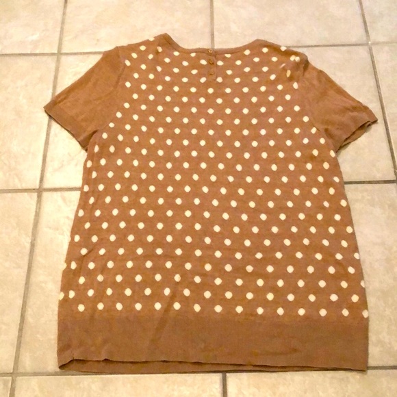 Ann Taylor Loft Polka Dot Blouse Size Large - Picture 3 of 7